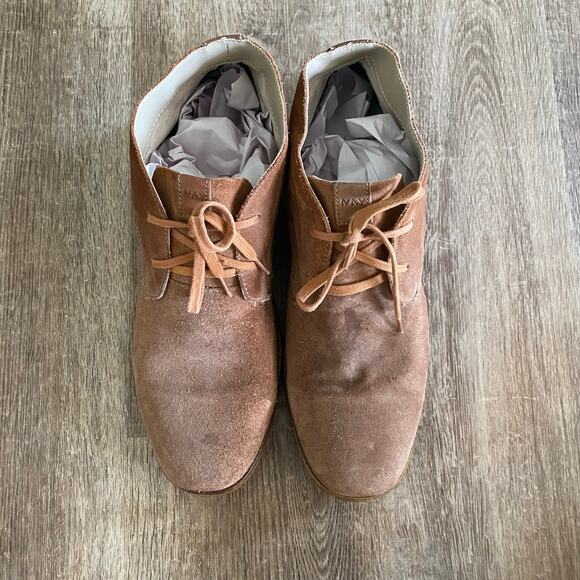 MNY Marc New York Men’s Tan Suede Chukka Boots Lace Up Size 11 Desert Style - Picture 3 of 9